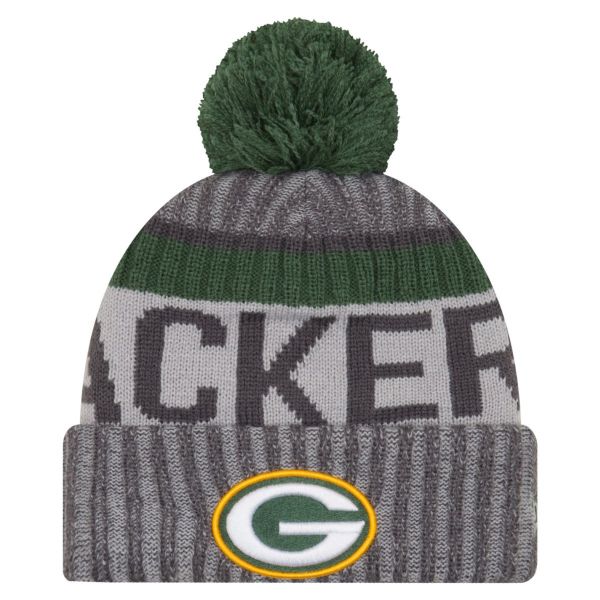 New Era NFL SIDELINE Winter Bobble Beanie - Green Bay Packer