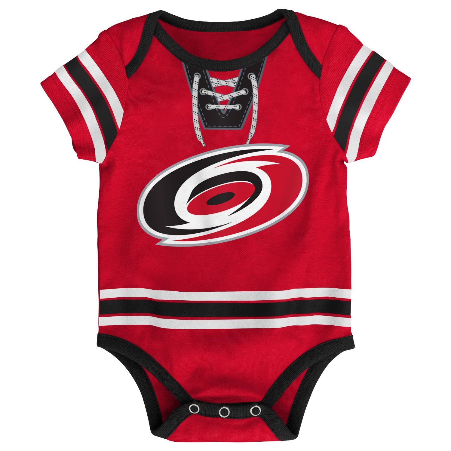 NHL Carolina Hurricanes Official Baby Infant 2 Piece Creeper Bodysuit w  Sleeves