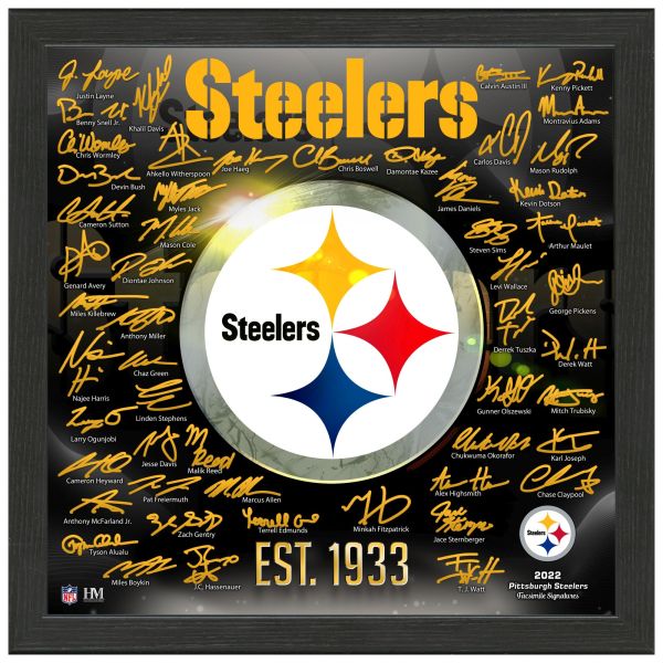 Pittsburgh Steelers NFL Signature Logo Photo Frame 33x33cm