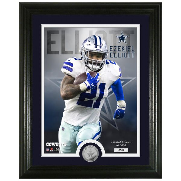 Ezekiel Elliott Dallas Cowboys NFL Signature Coin Bild