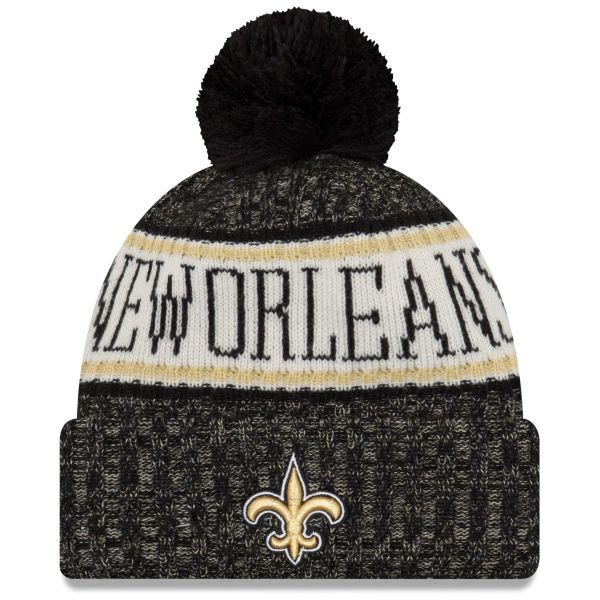 New Era NFL Sideline Winter Bobble Mütze New Orleans Saints