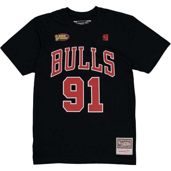 Mitchell & Ness Shirt - Chicago Bulls Dennis Rodman noir
