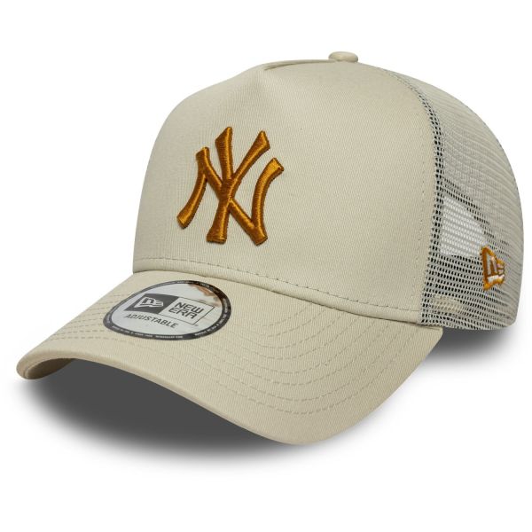 New Era A-Frame Trucker Cap - New York Yankees beige