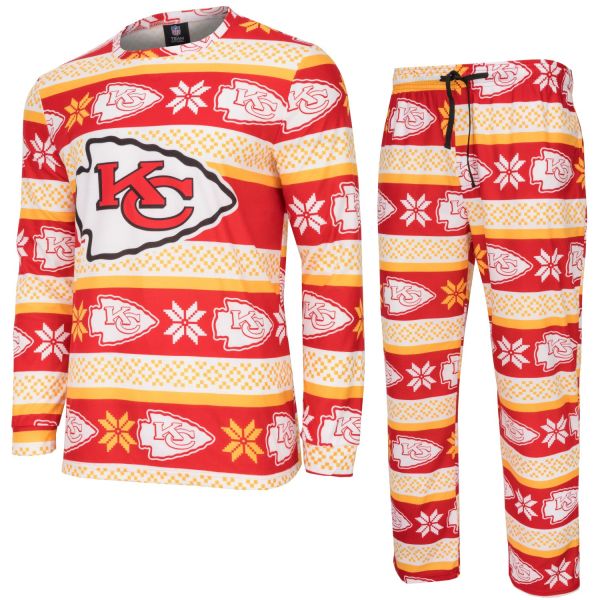 NFL Winter XMAS Pyjama Set - Kansas City Chiefs