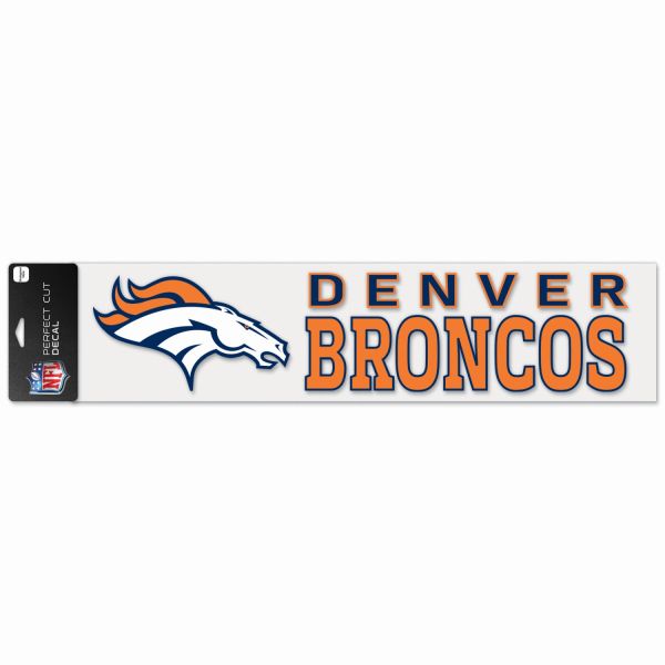 NFL Perfect Cut XXL Autocollant 10x40cm Denver Broncos