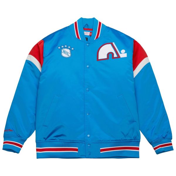 M&N Heavyweight Satin Jacket NHL Quebec Nordiques