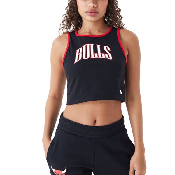 New Era Ladies Crop Tank Top Chicago Bulls black