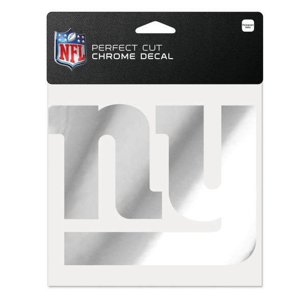 NFL Decal Sticker 15x15cm - CHROME New York Giants