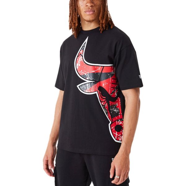 New Era Oversized Distressed Shirt - NBA Chicago Bulls