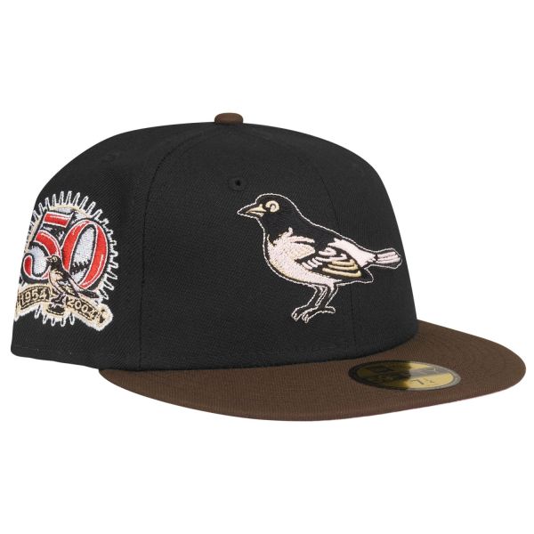 Casquette New Era 59Fifty Fitted - Collection Cooperstown Des Baltimore Orioles, 100% Laine, Taille Fitted