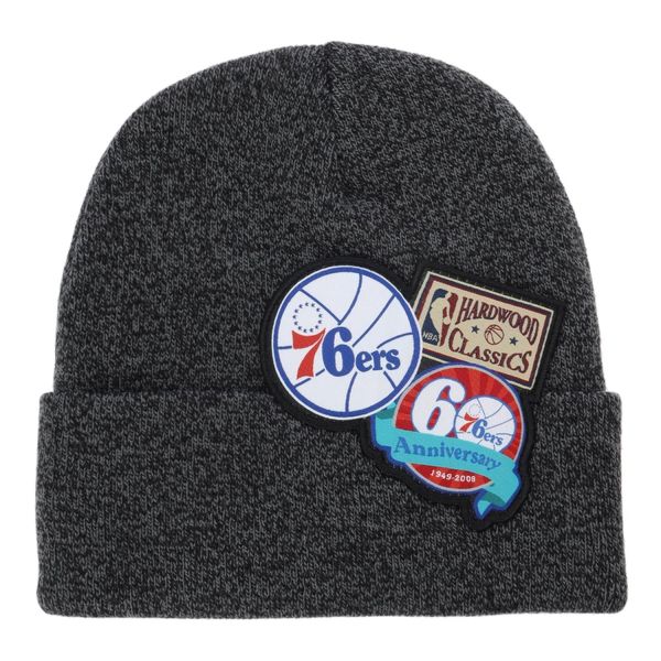 M&N Bonnet d'hiver Beanie - LOGO PATCH Philadelphia 76ers