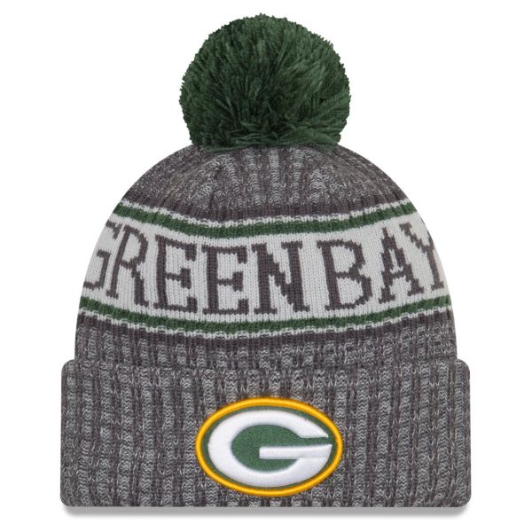 New Era NFL Sideline Graphite Beanie Green Bay Packers