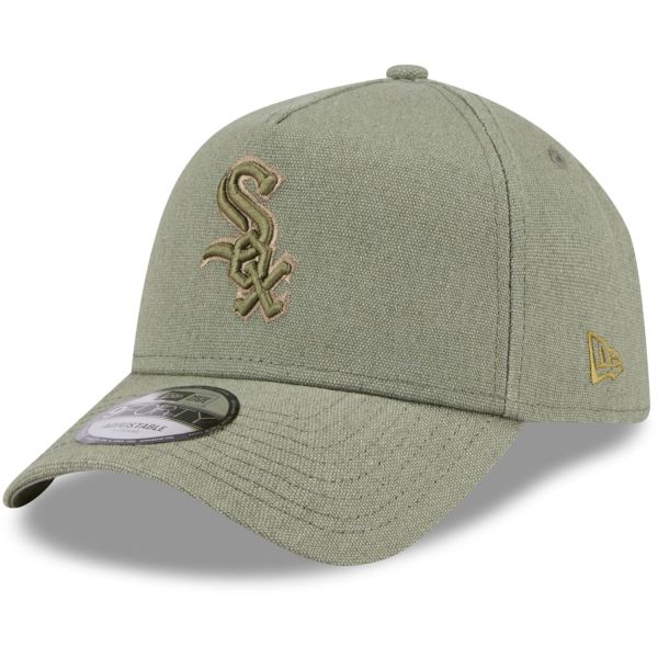 New Era A-Frame Trucker Lin Cap - Chicago White Sox olive
