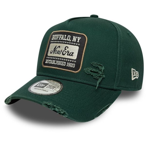 New Era A-Frame Trucker Cap - PATCH WASH dark green