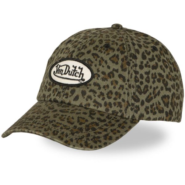 Von Dutch Damen Baseball Cap - leopard khaki