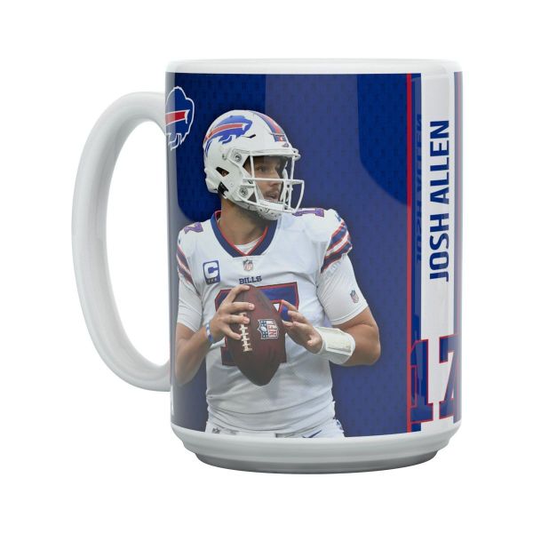 Josh Allen MOTION Buffalo Bills NFL 15oz Mug