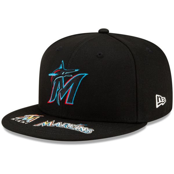 New Era 59Fifty Fitted Cap - GRAPHIC VISOR Miami Marlins