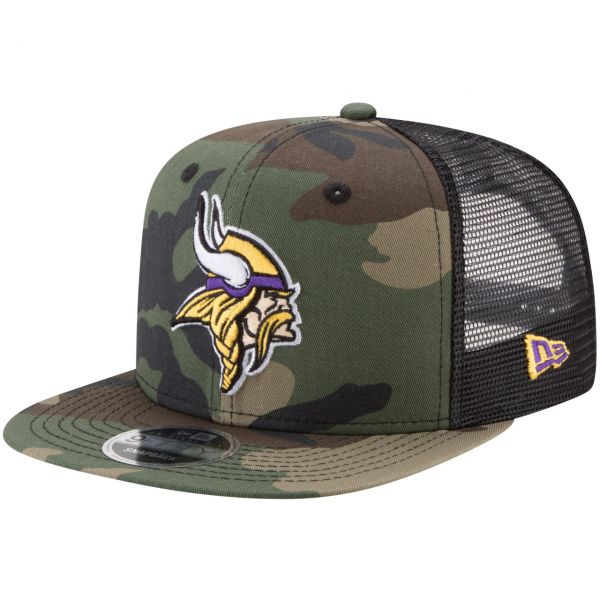 New Era 9Fifty Mesh Snapback Cap Minnesota Vikings wood camo