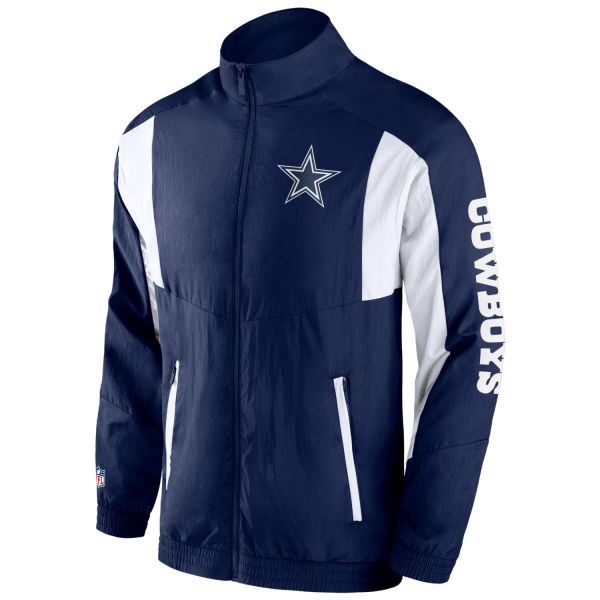 Dallas Cowboys Foundation Crinkle Track Jacket