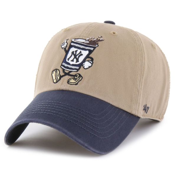 47 Brand Clean Up Cap - CARTOON New York Yankees khaki