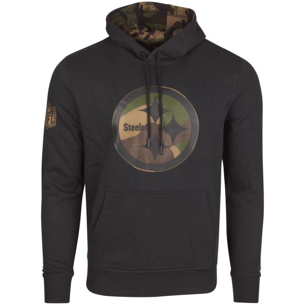 New Era Fleece Hoody - NFL Pittsburgh Steelers noir / camo