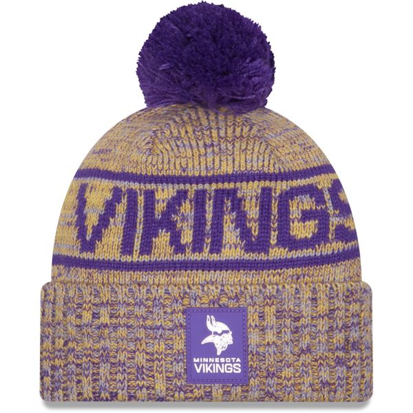 New Era Pompon Bonnet D'Hiver SIDELINE Minnesota Vikings