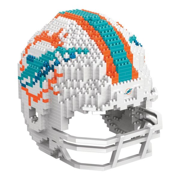 Miami Dolphins NFL 3D BRXLZ Mini Helmet Building Set