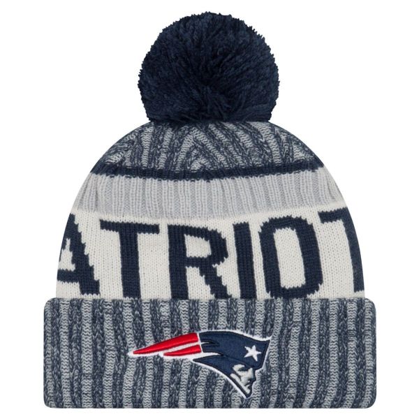 New Era NFL SIDELINE 2017 Bobble Beanie New England Patriots