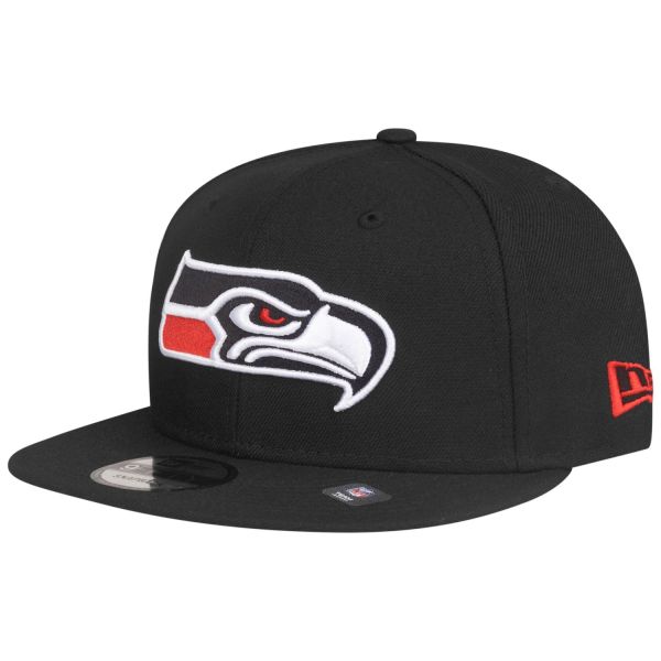 New Era 9Fifty Snapback Cap - Seattle Seahawks schwarz / rot