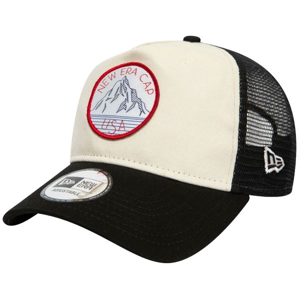 New Era A-Frame Mesh Trucker Cap - OUTDOOR PATCH black