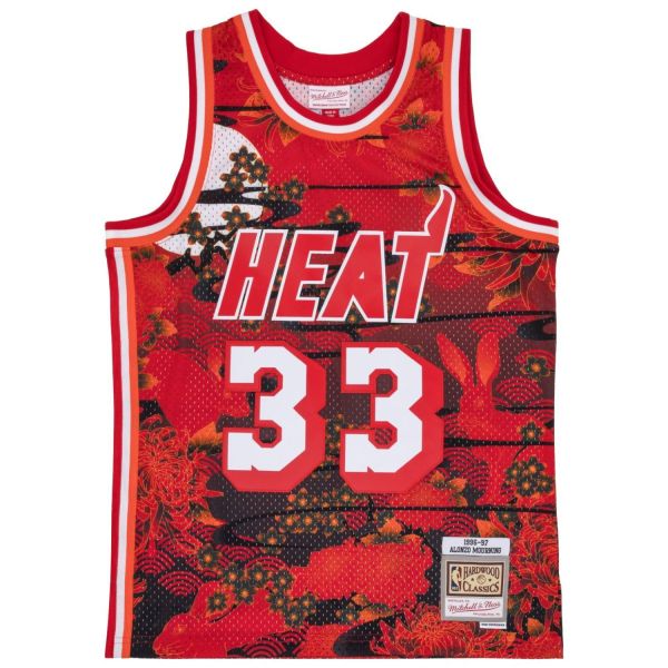 Swingman Mesh Jersey Miami Heat ASIAN Alonzo Mourning