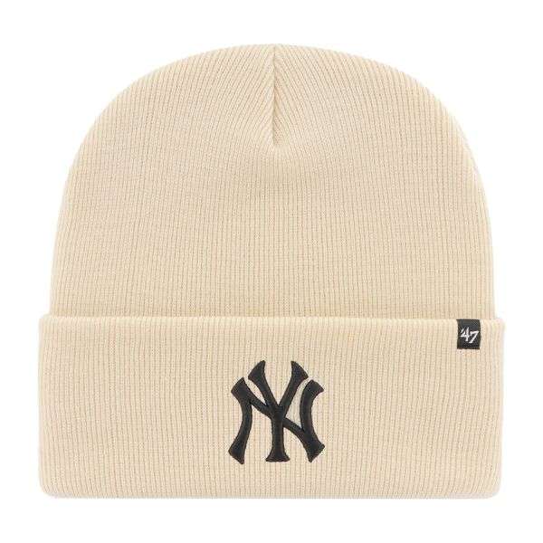 47 Brand Knit Beanie - HAYMAKER New York Yankees natural