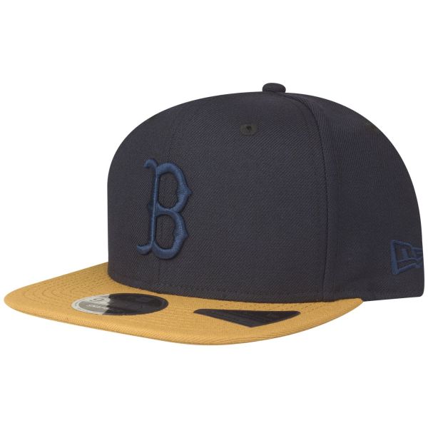 New Era Original-Fit Snapback Cap - Boston Red Sox navy tan