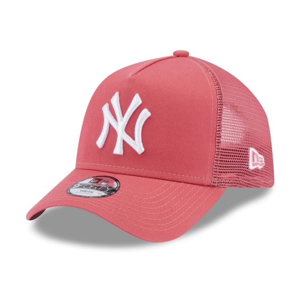 New Era Kids Trucker Mesh Cap - New York Yankees pink