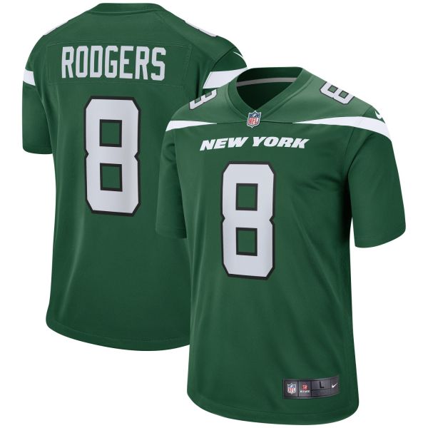 Nike GAME Jersey New York Jets #8 Aaron Rodgers