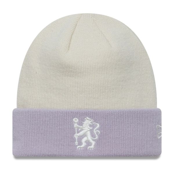 New Era Femme Bonnet d'hiver Beanie - FC Chelsea ivory beige