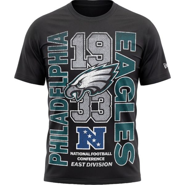 New Era NFL Shirt - VINTAGE Philadelphia Eagles schwarz