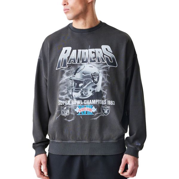 New Era Washed Boxy Pullover - Las Vegas Raiders