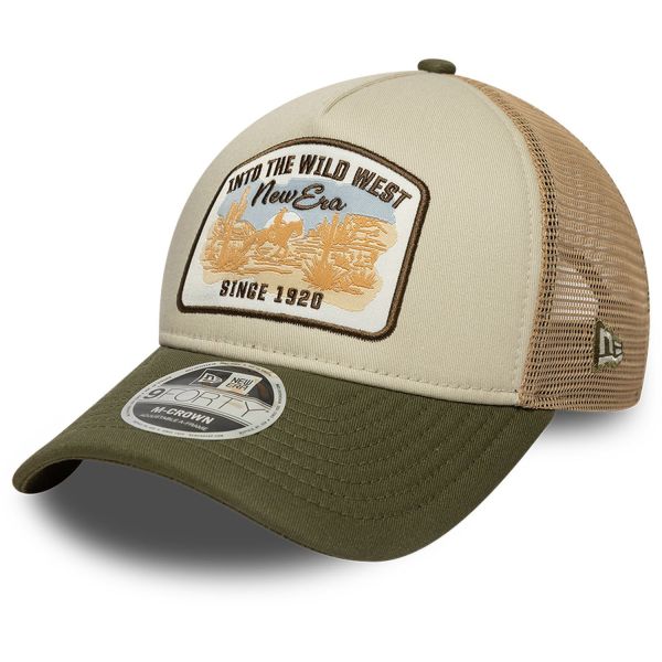 New Era 9Twenty Trucker Cap - M-Crown Wild West beige