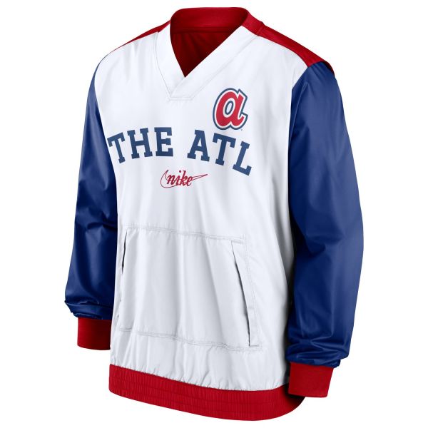 Atlanta Braves Nike MLB Warmup Windrunner Veste