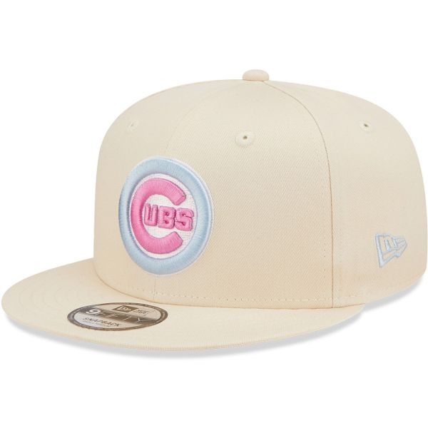 New Era 9Fifty Snapback Cap - PATCH Chicago Cubs beige