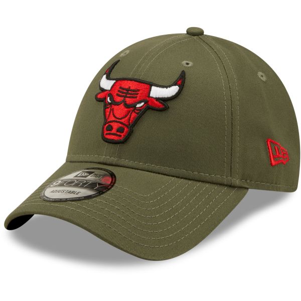 New Era 9Forty Strapback Cap - NBA Chicago Bulls olive