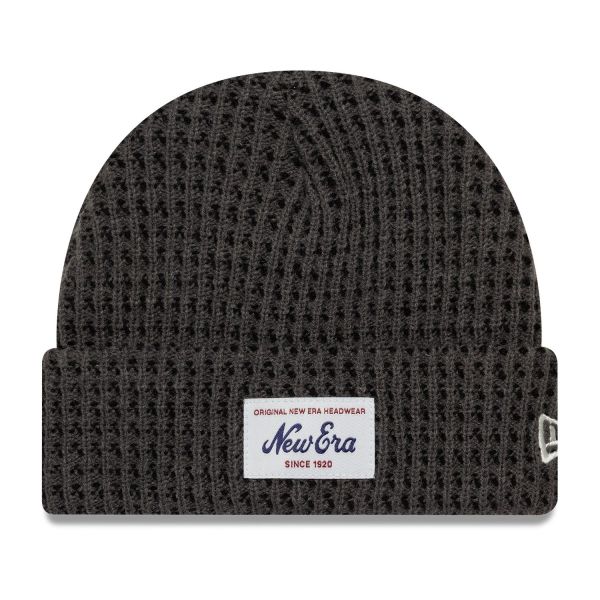 New Era Bonnet d'hiver Beanie - SHORT WAFFLE charcoal