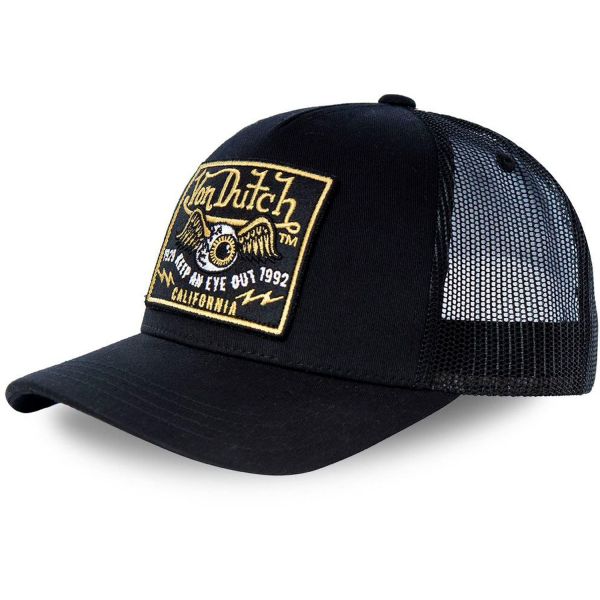 Von Dutch Trucker Mesh Snapback Cap - PATCH schwarz