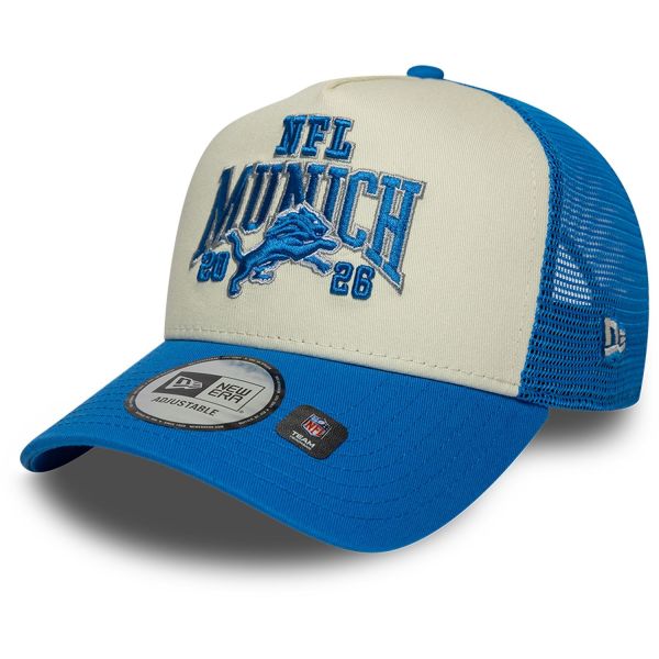 New Era A-Frame Mesh Trucker Cap - NFL MUNICH Detroit Lions
