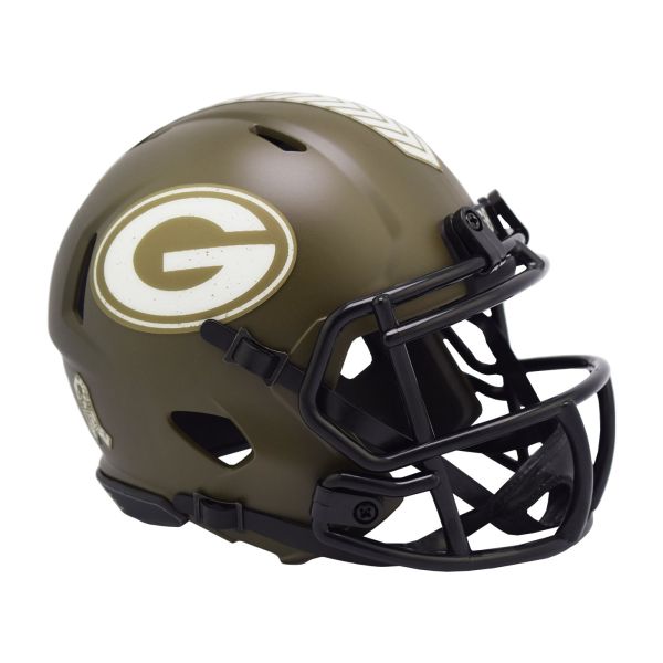 Riddell Speed Mini Football Helm SALUTE Green Bay Packers
