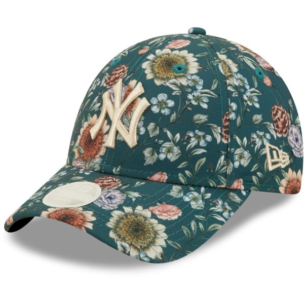 New Era 9Forty Damen Cap - FLORAL New York Yankees teal