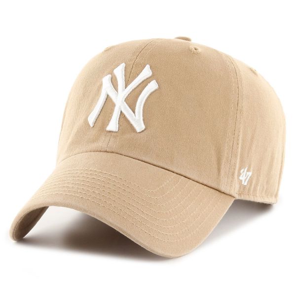 47 Brand Adjustable Cap - CLEAN UP New York Yankees khaki