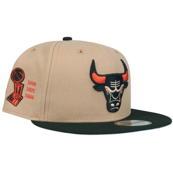 New Era 9Fifty Snapback Cap - Chicago Bulls camel beige