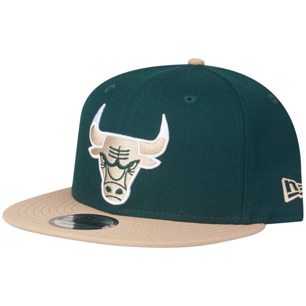 New Era 9Fifty Snapback Cap - Chicago Bulls dark green